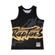 Mitchell & Ness Svart Raptors Big Face T-shirt Black, Herr