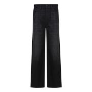 7 For All Mankind Raka raka raka Straight Jeans Black, Dam