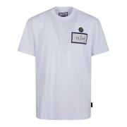 Philipp Plein Vit Rund Hals Jersey T-shirt White, Herr