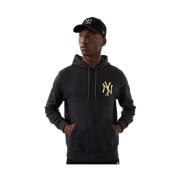 New Era Guld Yankees Folie Hoodie Black, Herr