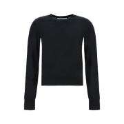 Alexander Wang Monokrom Stickad Tröja Black, Dam