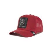 Goorin Bros Suede Rager Trucker Cap Red, Herr