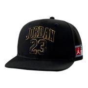 Jordan Svart/Guld Junior Flatbrim Keps Black, Unisex