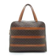 Celine Vintage Pre-owned Canvas handvskor Brown, Dam