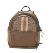 Coach Pre-owned Pre-owned Canvas ryggsckar Beige, Dam