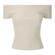 Extreme Cashmere Avslappnad Bomull T-shirt i Olika Färger Beige, Dam