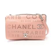 Chanel Vintage Pre-owned Tyg chanel-vskor Pink, Dam