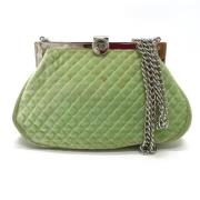 Chanel Vintage Pre-owned Tyg chanel-vskor Green, Dam