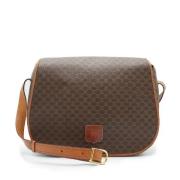 Celine Vintage Pre-owned Canvas handvskor Brown, Dam