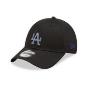 New Era Svart Dodgers Folie Logga Keps Black, Herr