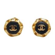 Chanel Vintage Pre-owned Guld chanel-smycken Black, Dam