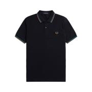 Fred Perry Marino Twin Tipped Polo Shirt Blue, Herr