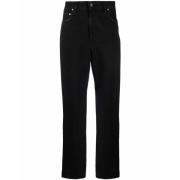 Golden Goose Svarta Aw23 Straight Jeans Black, Dam