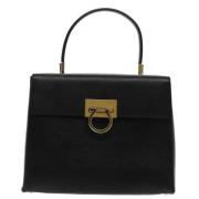 Salvatore Ferragamo Pre-owned Pre-owned Laeder handvskor Black, Dam