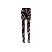 Roberto Cavalli Frihet-Jacquard Leggings, Bodycon Fit, Tillverkad i It...