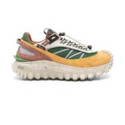 Moncler Gröna låga sneakers gummisula Multicolor, Dam