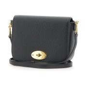 Mulberry Svart Läder Satchel Axelväska Black, Dam