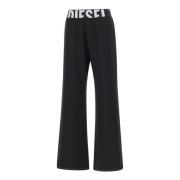 Diesel Svart Dam Jogger Byxor Black, Dam