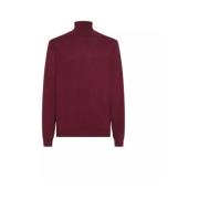 Sun68 Solid Turtle Neck Sweater Red, Herr