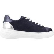 Geox Stiliga Sneakers för Trendiga Utseenden Blue, Dam