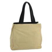 Prada Vintage Pre-owned Canvas prada-vskor Beige, Dam