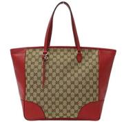 Gucci Vintage Pre-owned Canvas gucci-vskor Beige, Dam