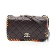 Chanel Vintage Pre-owned Laeder axelremsvskor Brown, Dam