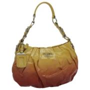 Prada Vintage Pre-owned Canvas prada-vskor Yellow, Dam