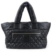 Chanel Vintage Pre-owned Nylon chanel-vskor Black, Dam