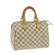 Louis Vuitton Vintage Pre-owned Canvas handvskor White, Dam