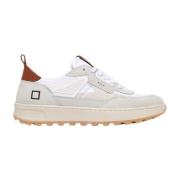 D.a.t.e. Lädersneakers med mockadetaljer White, Herr