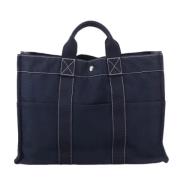 Hermès Vintage Pre-owned Canvas totevskor Blue, Dam