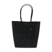 Michael Kors Tote Handväska med Guldtonad Hardware Black, Dam