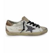 Golden Goose Vita sneakers med guldfärgad häl och lila stjärna White, ...