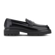 Hogan Svarta läder slip-on sneakers Black, Herr