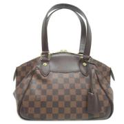 Louis Vuitton Vintage Pre-owned Canvas axelremsvskor Brown, Dam