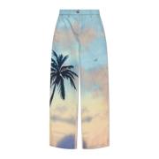 Palm Angels Jeans med tryck Multicolor, Dam