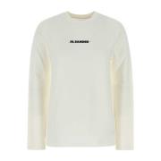 Jil Sander Klassisk Vit Bomull T-shirt White, Dam