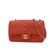 Chanel Vintage Pre-owned Laeder chanel-vskor Red, Dam