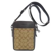 Coach Pre-owned Pre-owned Tyg axelremsvskor Brown, Dam