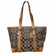 Coach Pre-owned Pre-owned Canvas axelremsvskor Beige, Dam