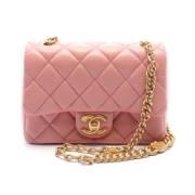 Chanel Vintage Pre-owned Laeder crossbodyvskor Pink, Dam