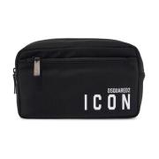 Dsquared2 Svart Beauty Case Ikon Elegant Design Black, Herr