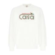 Casablanca Stiliga Sweatshirts för Män och Kvinnor White, Herr