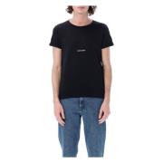 Saint Laurent T-shirt med logotryck Black, Herr