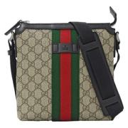 Gucci Vintage Pre-owned Canvas crossbodyvskor Beige, Dam