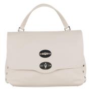 Zanellato Klassisk Läder Messenger Väska Beige, Dam