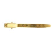 Chanel Vintage Pre-owned Metall hrspnnen Yellow, Dam