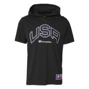 Champion Junior Navy USA Sleeveless Hooded Tee Black, Herr