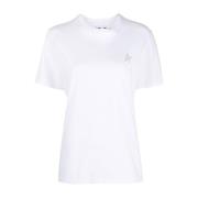 Golden Goose Stjärnlogo Tryck Dam T-shirt White, Dam